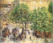 Camille Pissarro Paris spring sunshine streetscape France oil painting artist